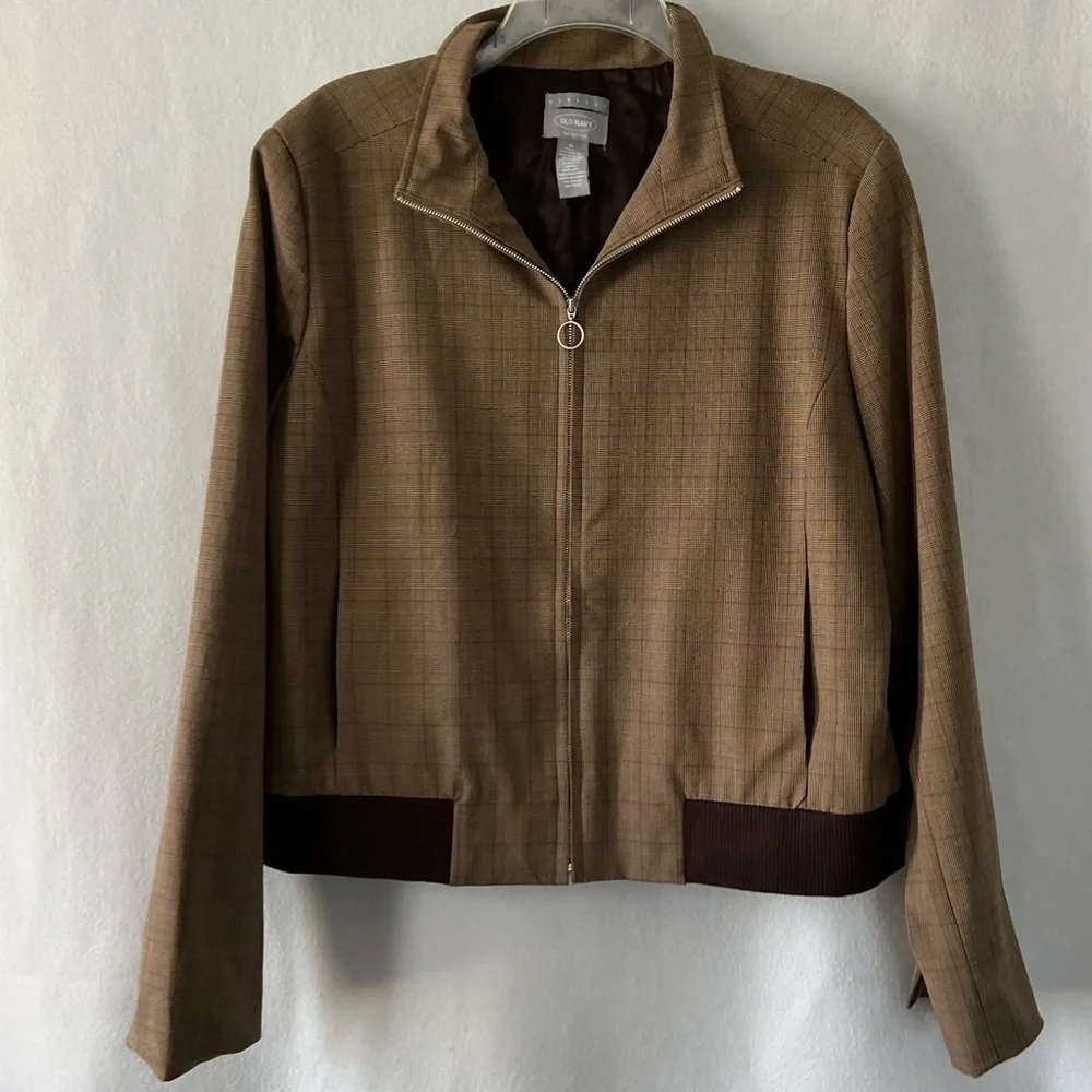 Old Navy Size XL Brown/Red Lined Outerwear Jacket. - Picture 8 of 15